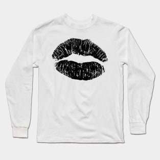 "Lips to die for" design Kiss Long Sleeve T-Shirt